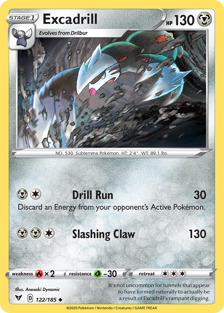 Excadrill – Vivid Voltage 122/185 Pokémon card