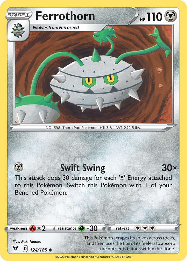 Ferrothorn – Vivid Voltage 124/185 Pokémon card