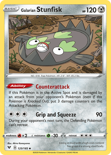 Galarian Stunfisk - Vivid Voltage 125