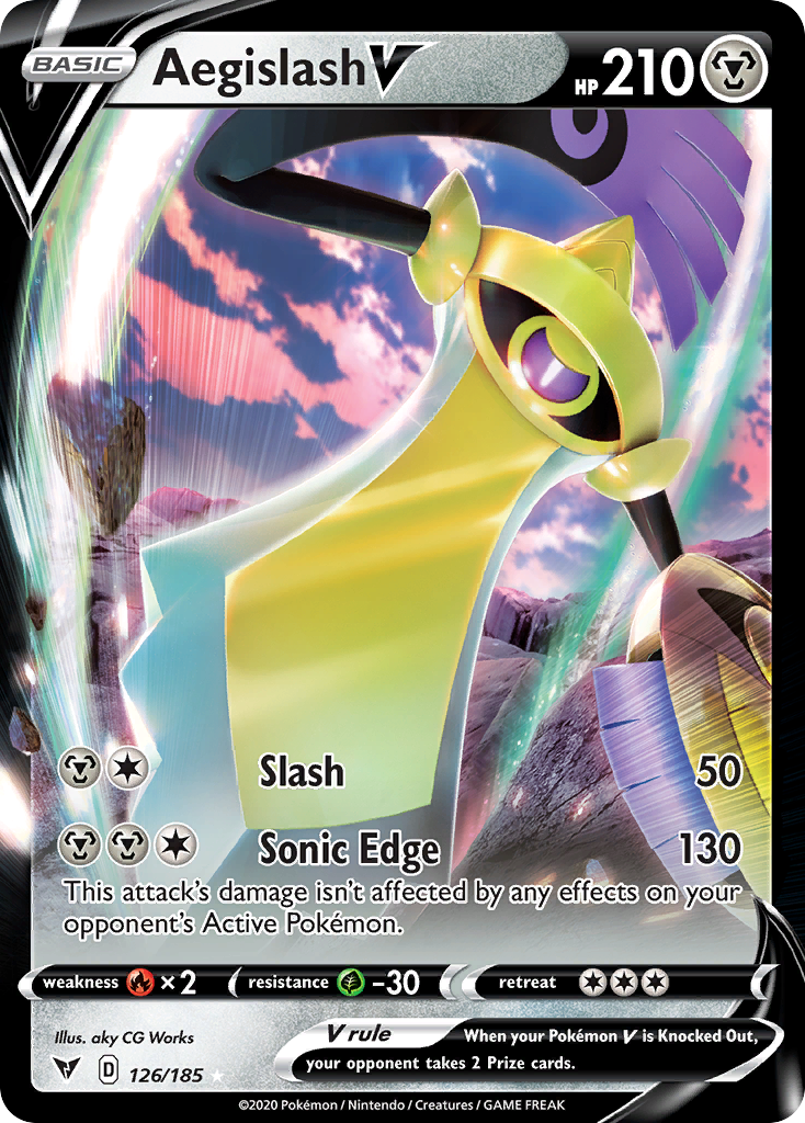 Aegislash V – Vivid Voltage 126/185 Pokémon card