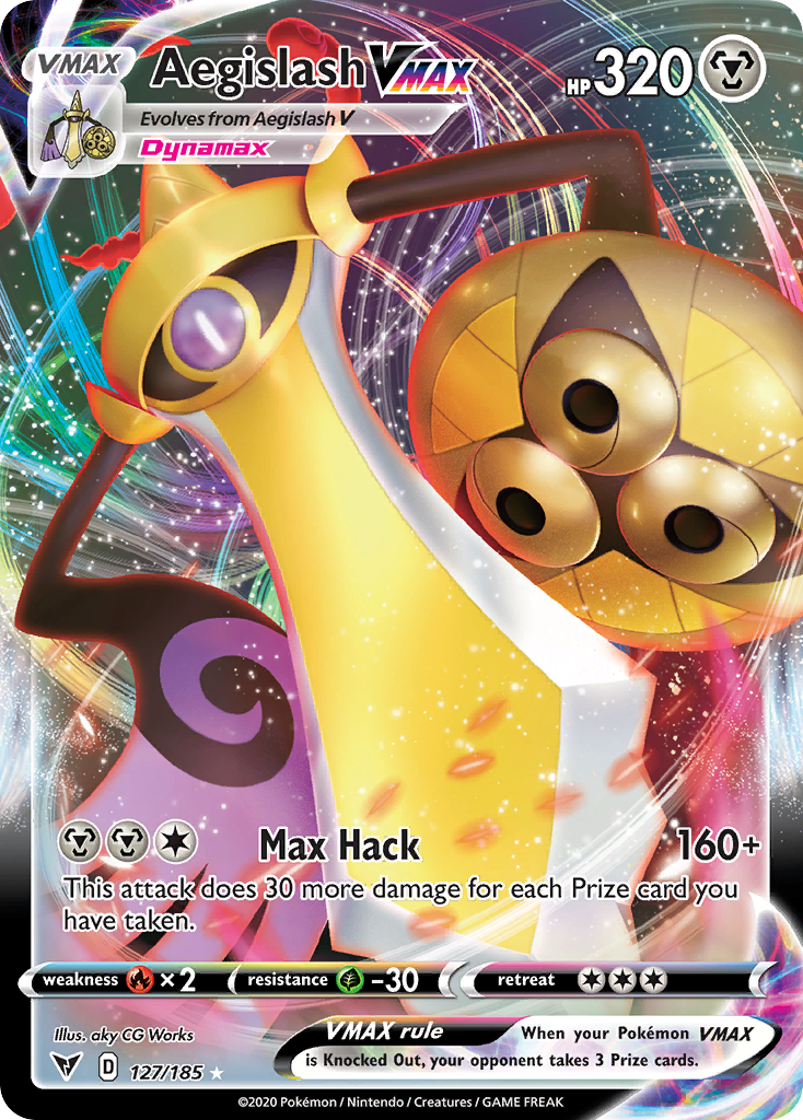 Aegislash VMAX – Vivid Voltage 127/185 Pokémon card