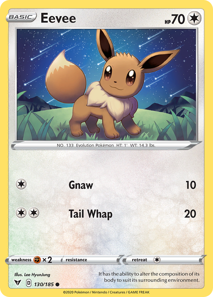 Eevee – Vivid Voltage 130/185 Pokémon card