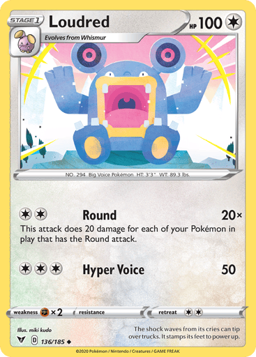 Loudred - Vivid Voltage 136