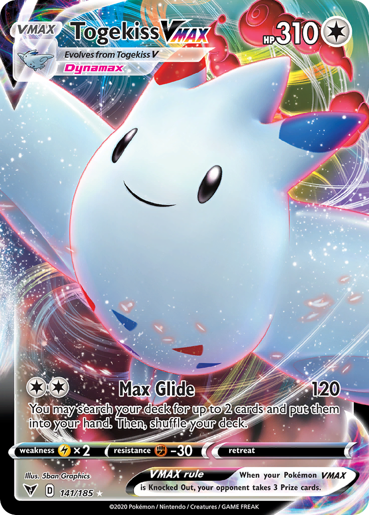 Togekiss VMAX – Vivid Voltage 141/185 Pokémon card