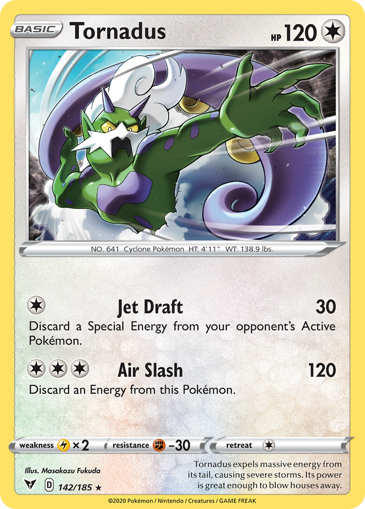 Tornadus – Vivid Voltage 142/185 Pokémon card