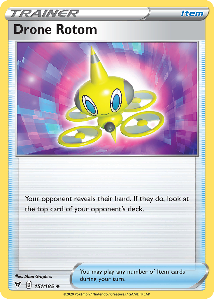 Drone Rotom – Vivid Voltage 151/185 Pokémon card