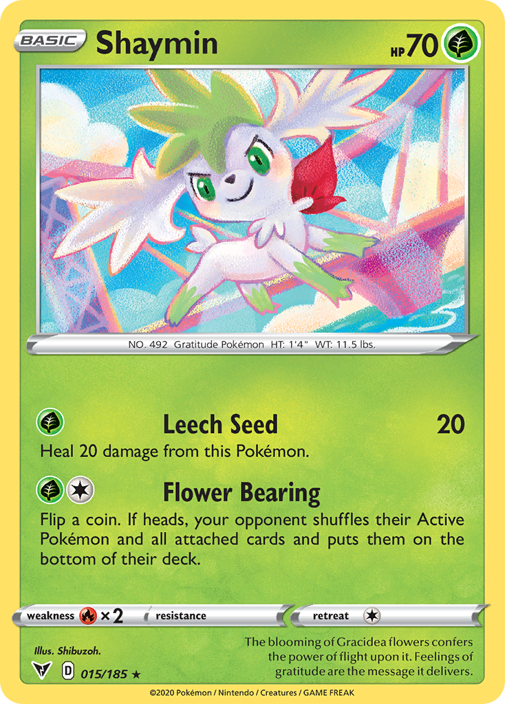 Shaymin – Vivid Voltage 015/185 Pokémon card