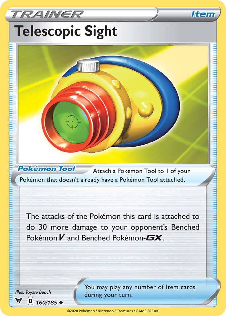 Telescopic Sight – Vivid Voltage 160/185 Pokémon card