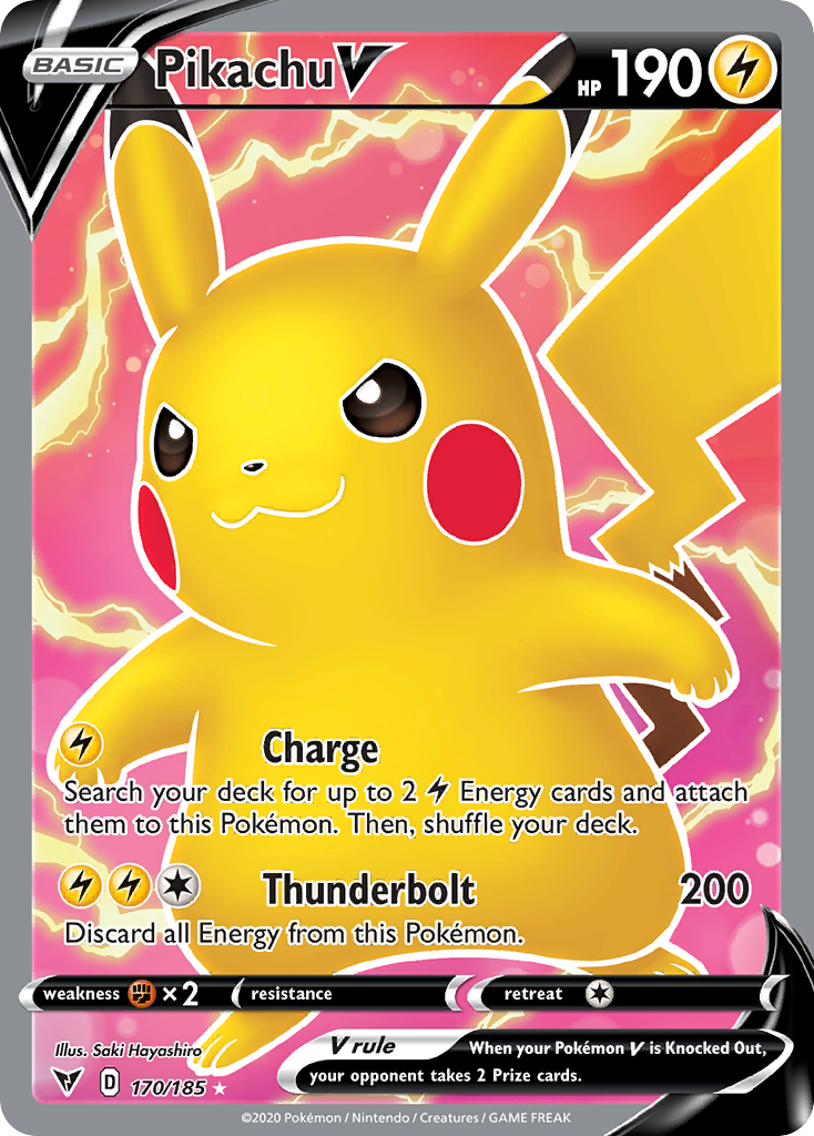 Pikachu V – Vivid Voltage 170/185 Pokémon card