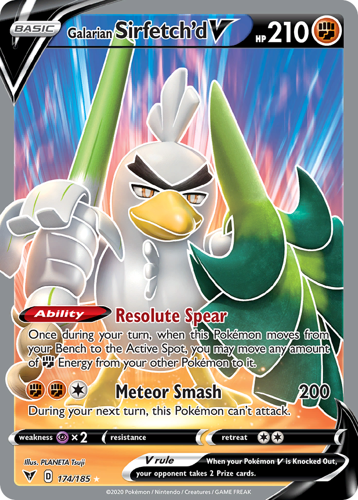 Galarian Sirfetch'd V – Vivid Voltage 174/185 Pokémon card