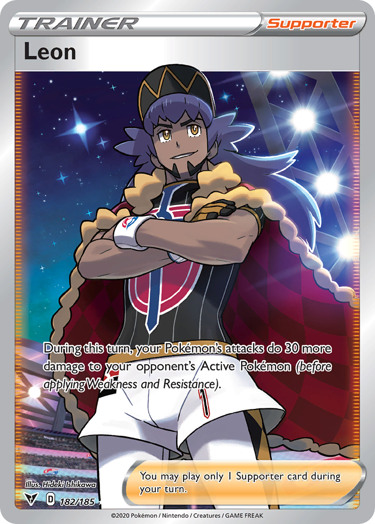 Leon – Vivid Voltage 182/185 Pokémon card