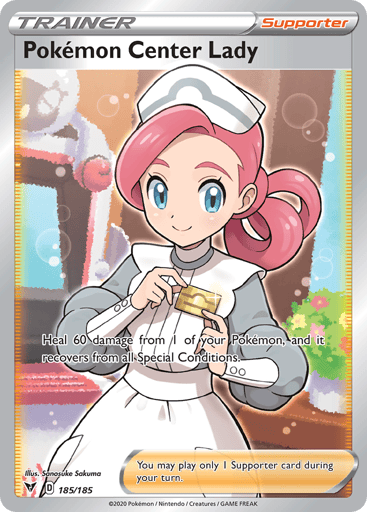 Pokémon Center Lady - Vivid Voltage 185
