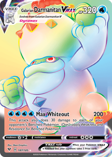 Galarian Darmanitan VMAX - Vivid Voltage 187