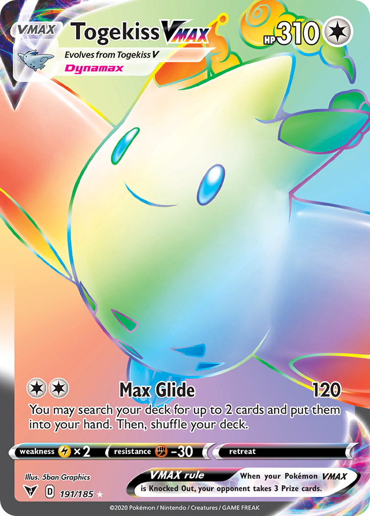 Togekiss VMAX – Vivid Voltage 191/185 Pokémon card