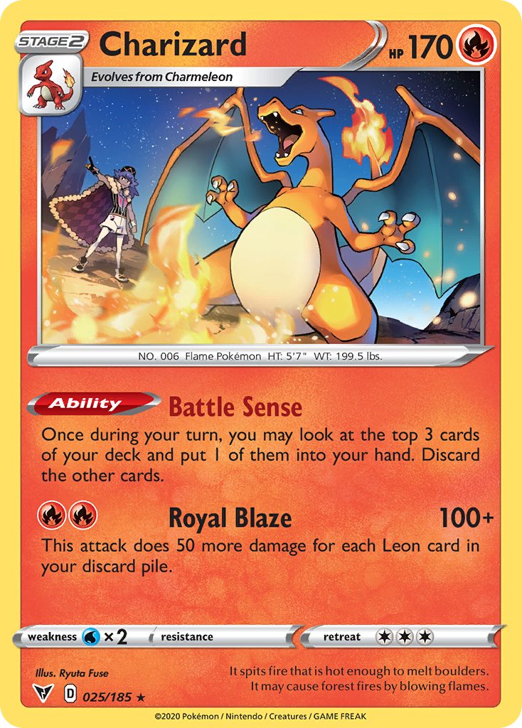 Charizard – Vivid Voltage 025/185 Pokémon card