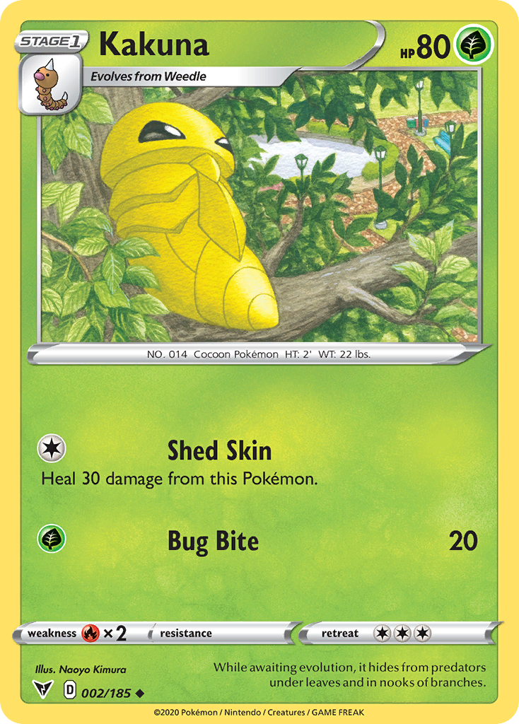 Kakuna – Vivid Voltage 002/185 Pokémon card
