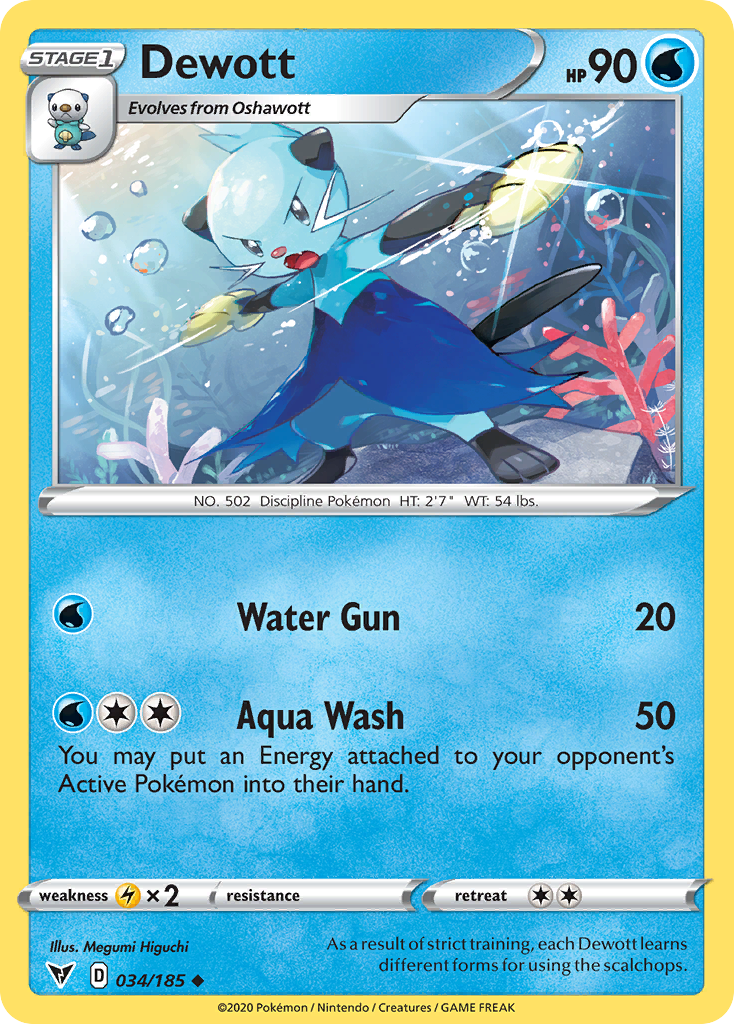 Dewott – Vivid Voltage 034/185 Pokémon card
