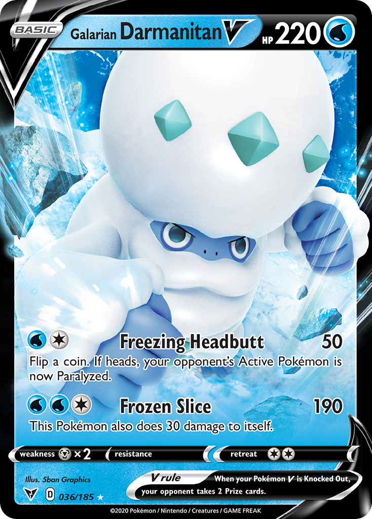 Galarian Darmanitan V – Vivid Voltage 036/185 Pokémon card