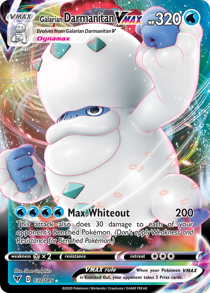 Galarian Darmanitan VMAX – Vivid Voltage 037/185 Pokémon card