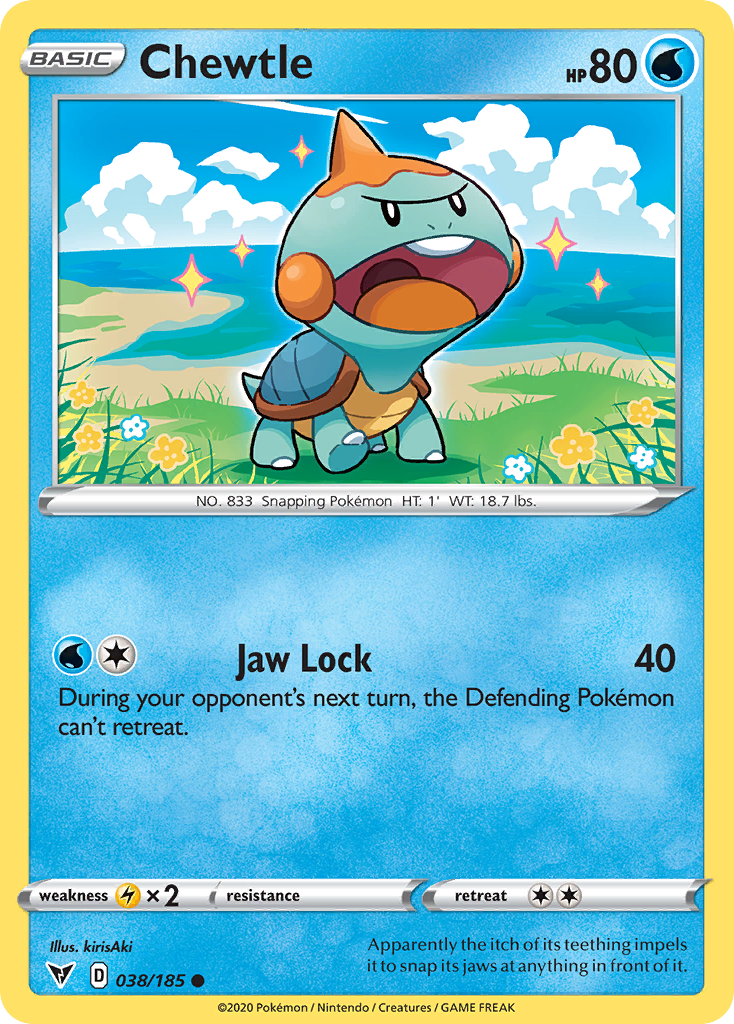 Chewtle – Vivid Voltage 038/185 Pokémon card