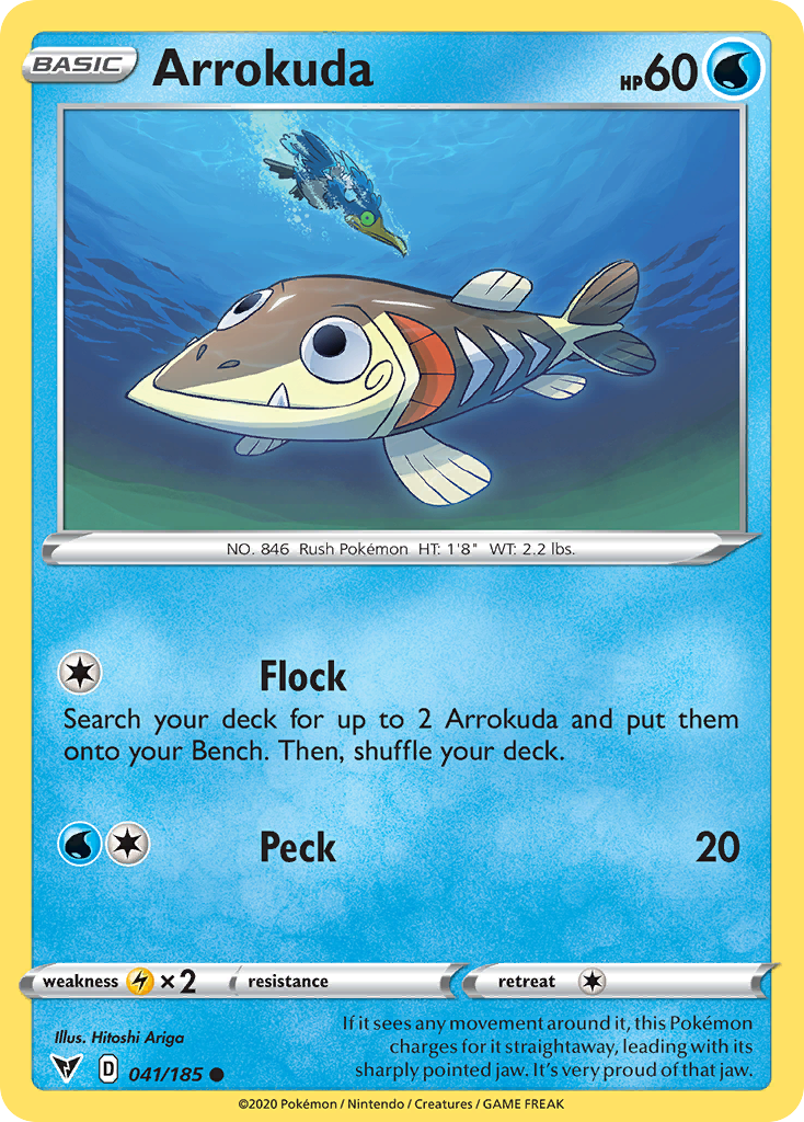 Arrokuda – Vivid Voltage 041/185 Pokémon card