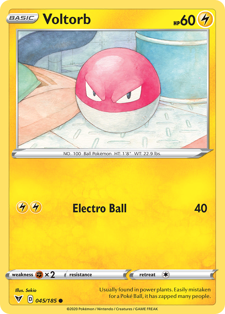 Voltorb – Vivid Voltage 045/185 Pokémon card