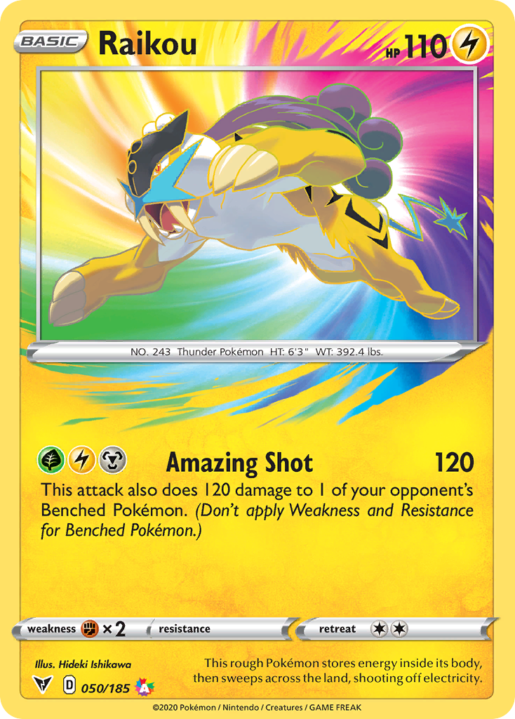 Raikou – Vivid Voltage 050/185 Pokémon card