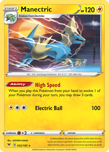 Manectric - Vivid Voltage 52