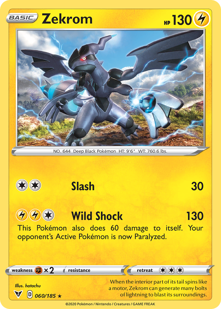 Zekrom – Vivid Voltage 060/185 Pokémon card