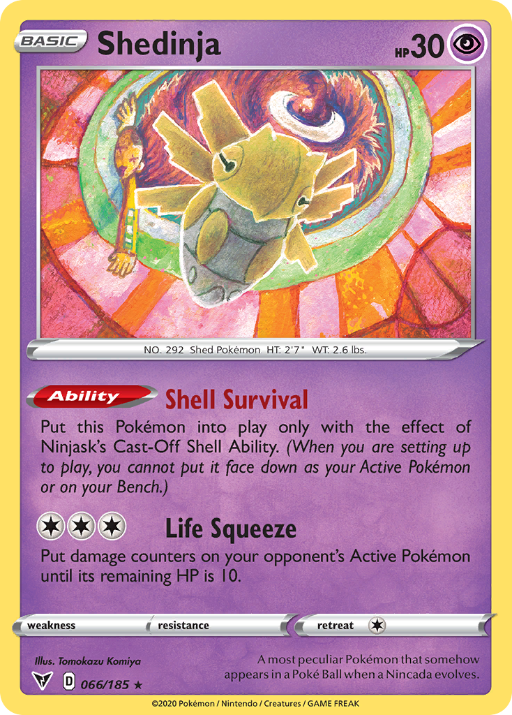 Shedinja – Vivid Voltage 066/185 Pokémon card
