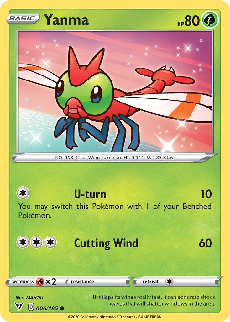 Yanma – Vivid Voltage 006/185 Pokémon card