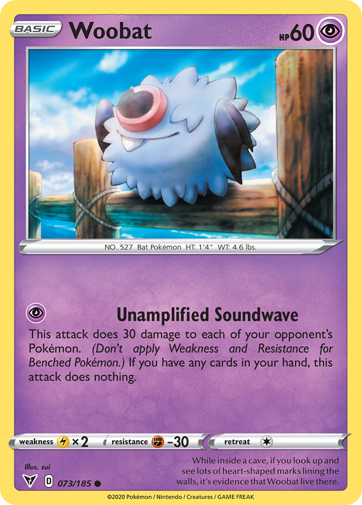 Woobat – Vivid Voltage 073/185 Pokémon card