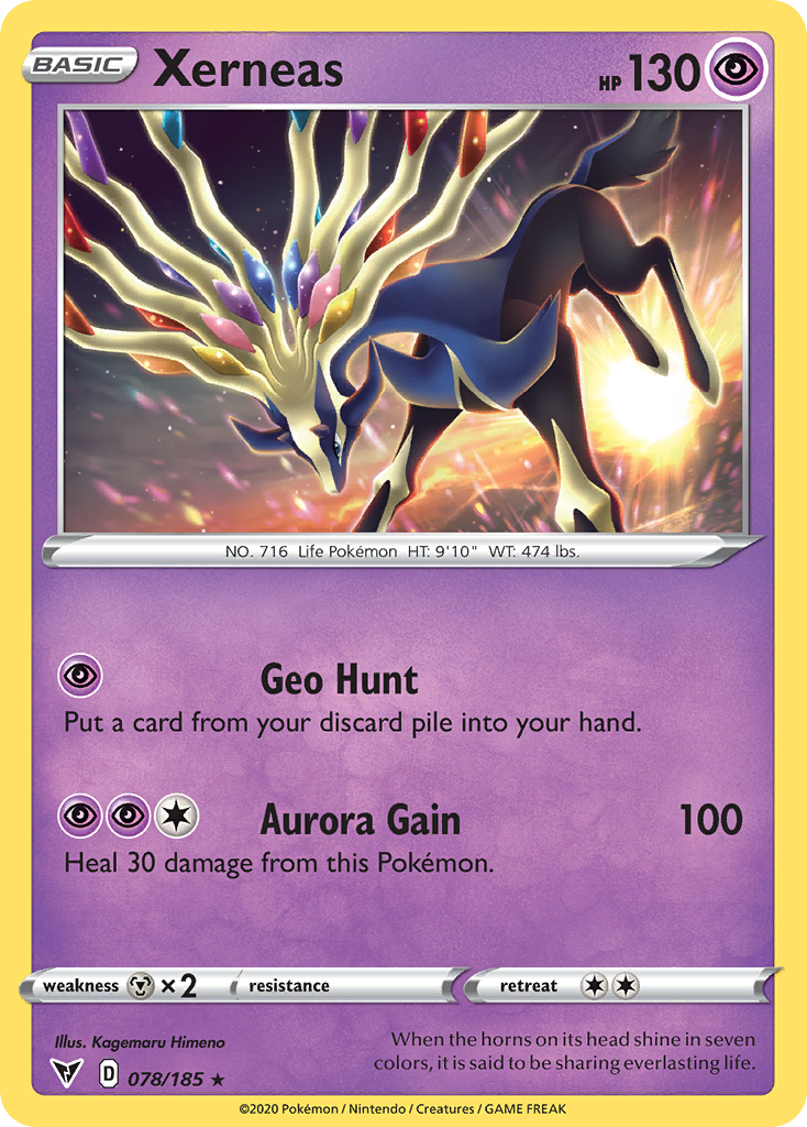 Xerneas – Vivid Voltage 078/185 Pokémon card