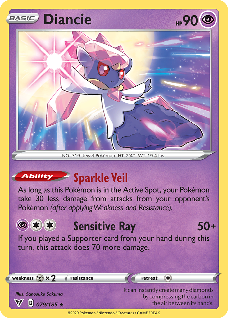Diancie – Vivid Voltage 079/185 Pokémon card