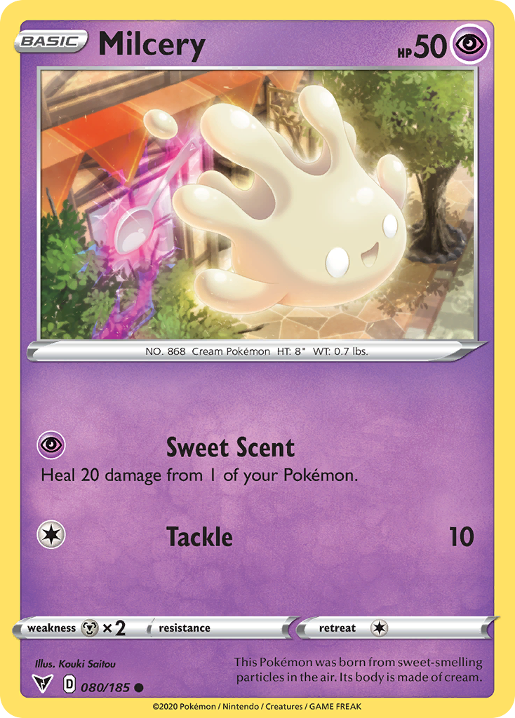 Milcery – Vivid Voltage 080/185 Pokémon card