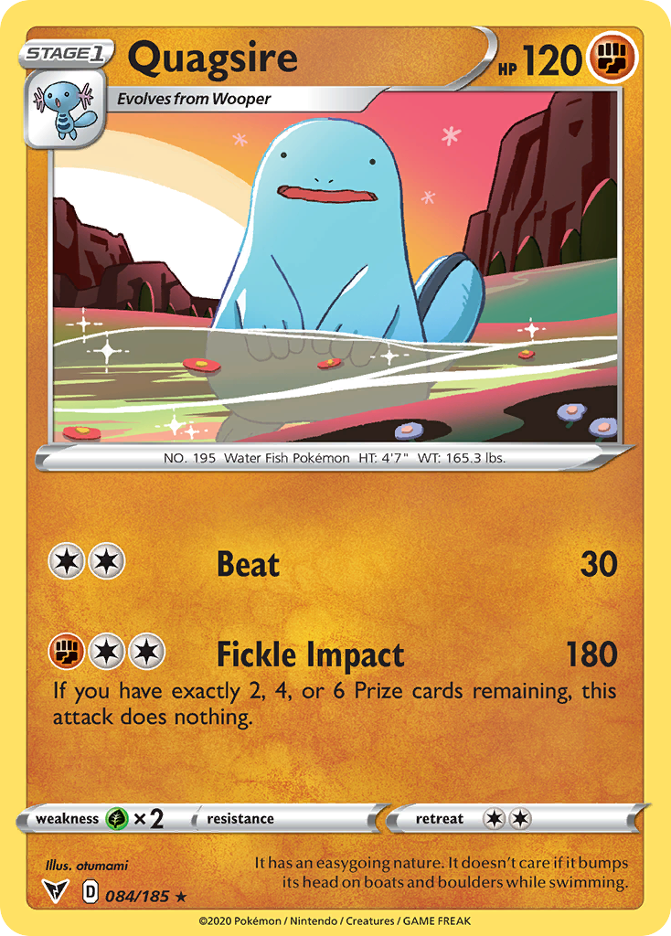 Quagsire – Vivid Voltage 084/185 Pokémon card