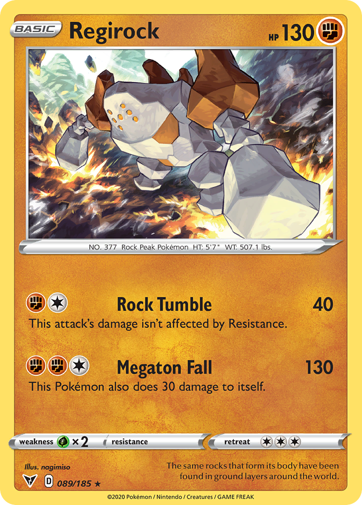 Regirock – Vivid Voltage 089/185 Pokémon card