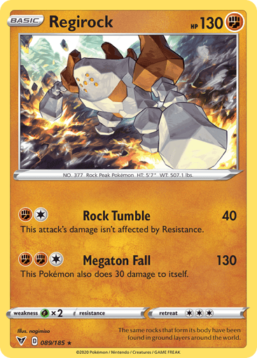 Regirock - Vivid Voltage 89