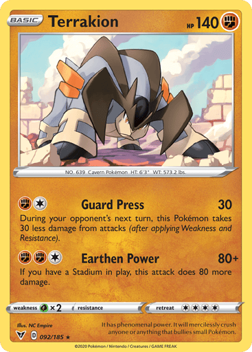 Terrakion - Vivid Voltage 92