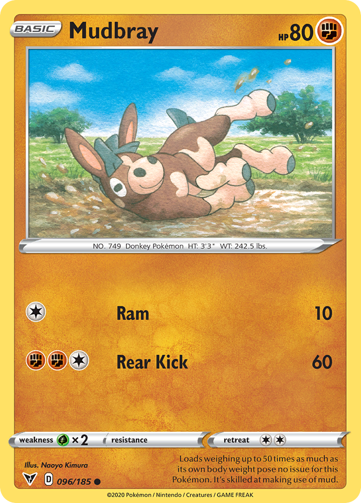Mudbray – Vivid Voltage 096/185 Pokémon card