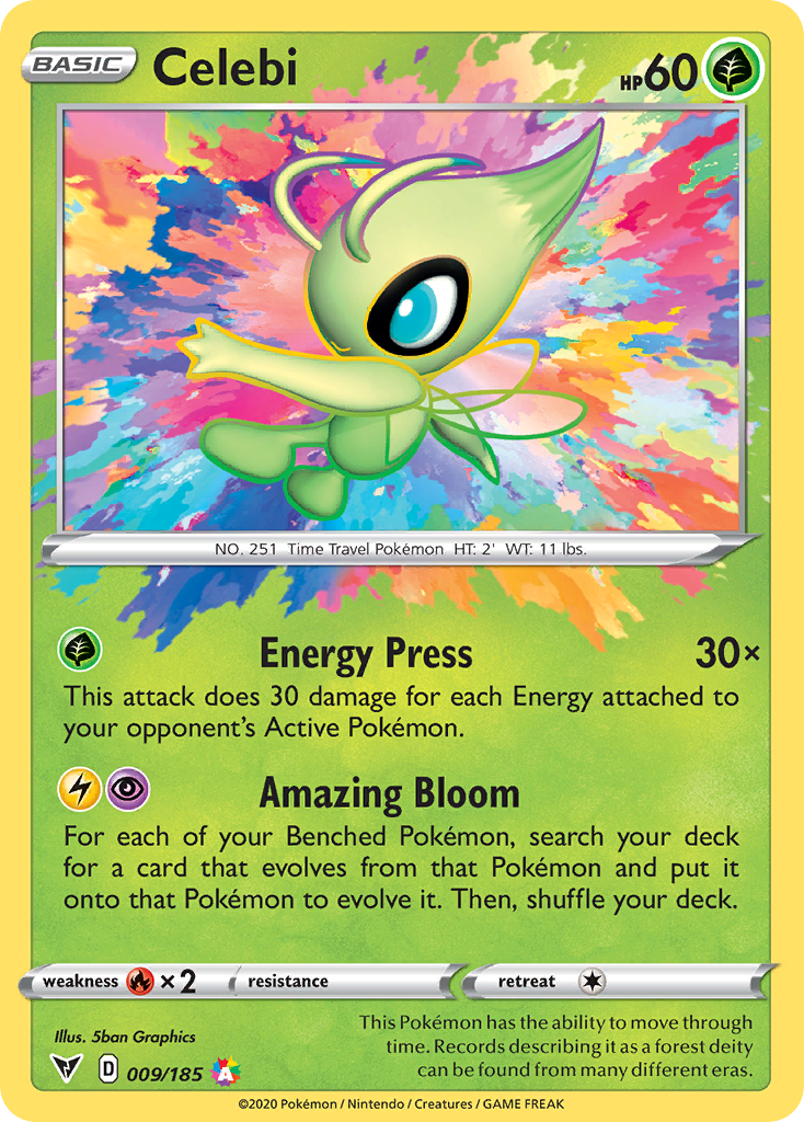 Celebi – Vivid Voltage 009/185 Pokémon card