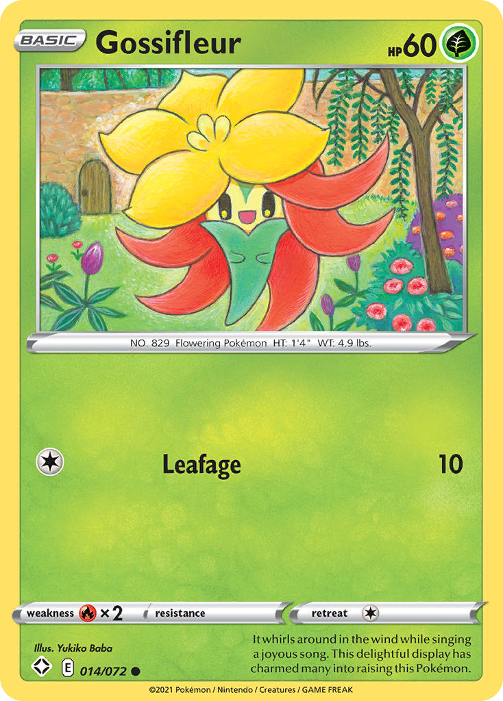 Gossifleur – Shining Fates 014/072 Pokémon card
