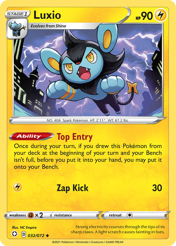 Luxio – Shining Fates 032/072 Pokémon card