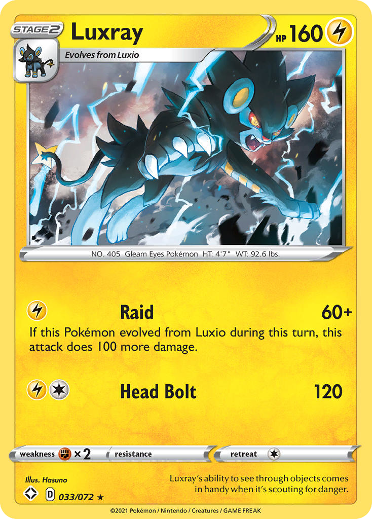 Luxray – Shining Fates 033/072 Pokémon card