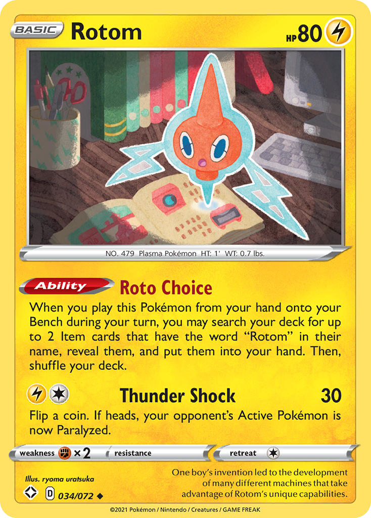Rotom – Shining Fates 034/072 Pokémon card