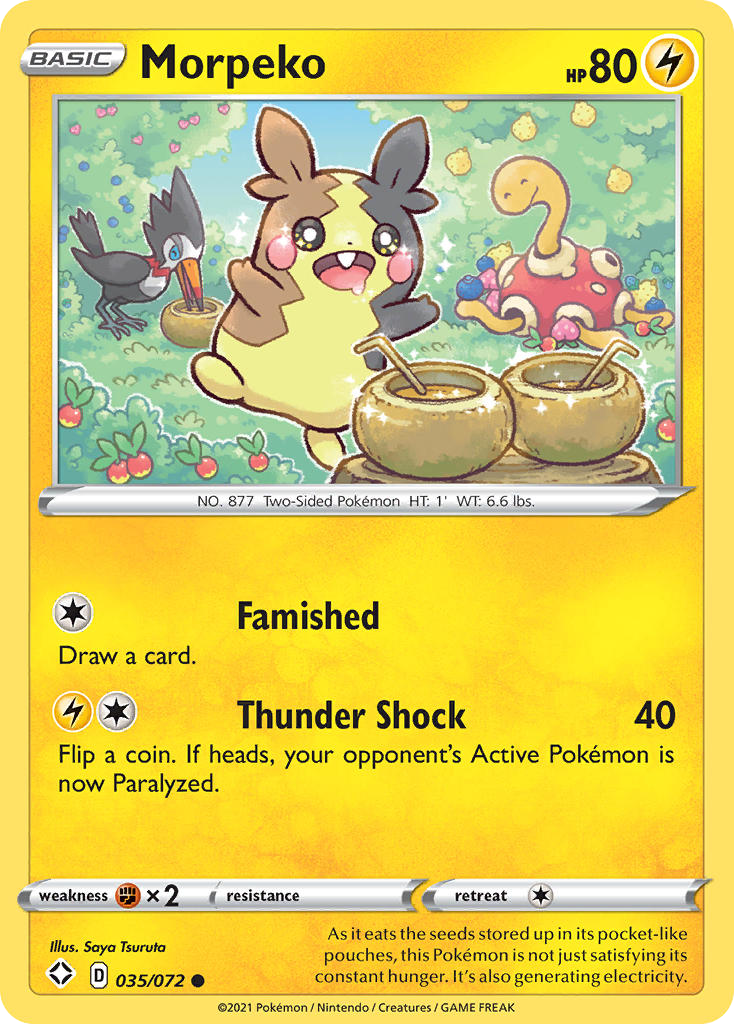 Morpeko – Shining Fates 035/072 Pokémon card