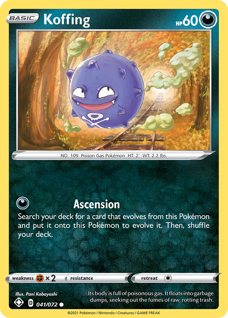 Koffing – Shining Fates 041/072 Pokémon card