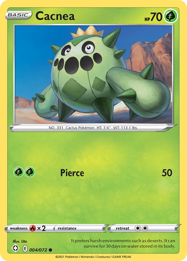 Cacnea – Shining Fates 004/072 Pokémon card