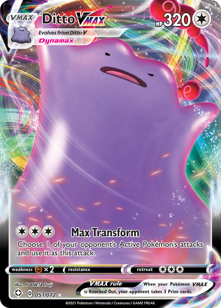 Ditto VMAX – Shining Fates 051/072 Pokémon card