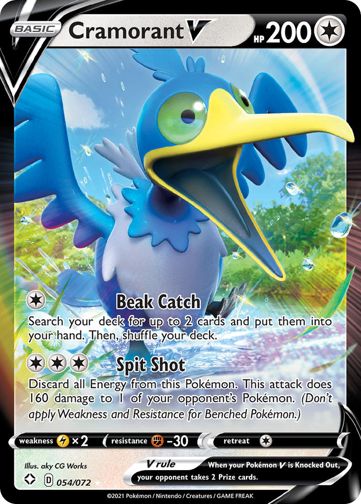 Cramorant V – Shining Fates 054/072 Pokémon card